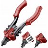 FORTUM Kliešte nitovacie 3v1, nity 2,4-6,4mm, matice M3-M10, vystrihovanie 4770638