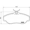 Sada brzdových platničiek kotúčovej brzdy BREMBO P 44 008