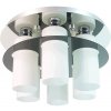 Luxera s.r.o. LUXERA 69045 MACAO 6xE27/60W+6xLED/3W,CHR/OPAL/SMOKED