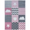 Ayyildiz , Kusový koberec Kids 620 pink, 80x150, ružová, detská izba