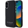 Karl Lagerfeld KLHCP16SPGWCMKHK pevné čierne púzdro na iPhone 16 6,1