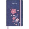 Moleskine Sakura 18 Monate Wochen Notizkalender 2025/2026, L/A5, 1 Wo = 1 Seite , rechts linierte Seite, fester Einband, liniert