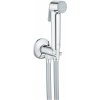 GROHE Tempesta-F Trigger Spray 30 bidetová sprška, prípojka hadice s integrovaným držiakom sprchy a 100 cm sprchová hadica, chróm, 26358000