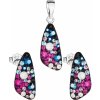 Súprava šperkov s kryštálmi Swarovski náušnice a prívesok mix farieb 39167.4 galaxia