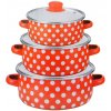 MAKRO - Sada hrncov s pokrievkou 3-dielna 16,18,20cm