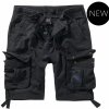 Brandit pánske cargo šortky PURE VINTAGE black Veľkosť: 5XL, Farba: čierna