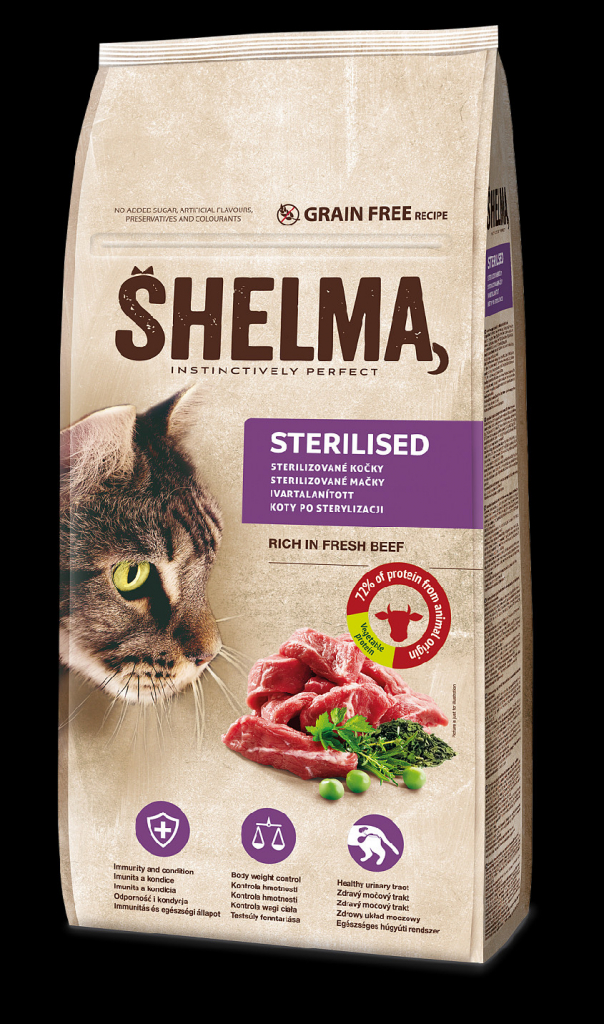 Shelma Cat Sterilised Beef GF 8 kg