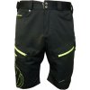 HAVEN Cyklistické nohavice krátke bez trakov - NAVAHO SLIMFIT - čierna/zelená XL