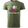 Tričko Česká republika olive
