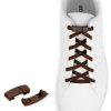 Elastické šnúrky do topánok s tmavo hnedými magnetickými sponami Shoelaces, hnedé