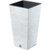 Prosperplast kvetináč Furu Square bielý 29,5 cm