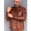 Max Original Leather pánska kožená bunda 8051 mocca Mocca