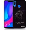 Picasee silikónový čierny obal pre Huawei Nova 3 - You are not alone
