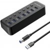 USB hub OEM PremiumCord USB 3.2 na 7x USB 3.0 7-portový s vypínačmi portov ku3hub7a