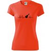 EKG akustická gitara - Dámske Fantasy športové (dresovina) - 2XL ( Neónová oranžová )