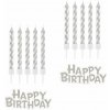 Godan Sada sviečok narodeniny happy birthday strieborné 7 cm