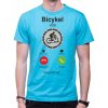 Fajntričko Cyklo Cyklo tričko - Bicykel volá, musím ísť... Phone, Farba tyrkysová modrá, Strih/ Variant Dámsky