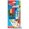 Faber Castell Pastelky Akvarelové Colour Grip 12 Farebný Set + 2 Popisovače Grip