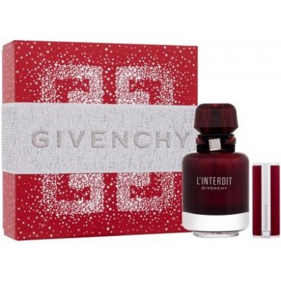 Givenchy L´Interdit Eau de Parfum Rouge Darčeková sada dámska parfumovaná voda 50 ml, rúž 1,5 g