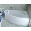 Besco CORNEA Vaňa asymetrická akrylátová 140x80cm Pravá 145 l, Biela VANCOR140P
