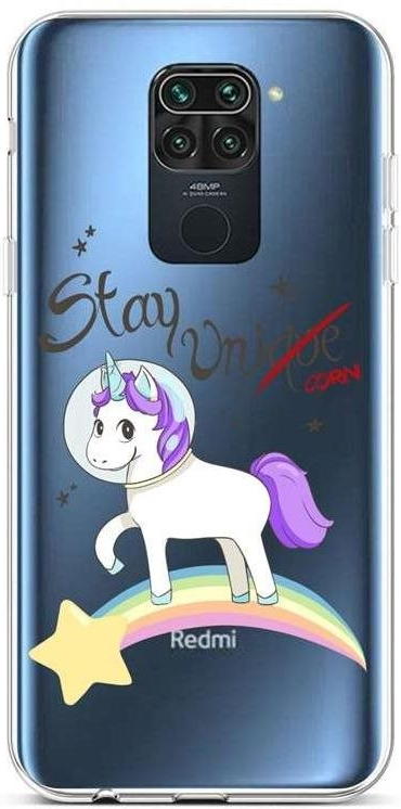 Púzdro TopQ Xiaomi Redmi Note 9 silikón Stay Unicorn