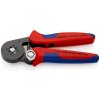 KNIPEX KNIPEX 97 53 04 Automatické lisovacie kliešte 180mm pre dutinky do 16mm² s bočným prístupom, štvorec, multikomponentné rukoväťe, leštené