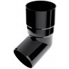 Plastové koleno BRYZA 67° Ø 63 mm, čierne RAL 9005