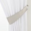 Dekoria Úchyt Victoria, 1ks, bielizeň, 12 x 70 cm, Linen, 392-10