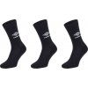 Umbro SPORTS SOCKS 3 PACK čierna biela
