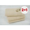 Set 2 uterákov EKONOM béžový + uterák ZADARMO