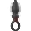 Black&Silver Ozzy Powerful Anal Plug Silicone