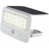 RABALUX 77090 Flaxton solárne nástenné svietidlo so senzorom LED 7W/700lm 4000K IP54 biela, priehľadná