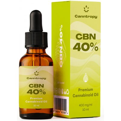 Canntropy CBN Premium Cannabinoid Oil 40 % CBN, 400 mg/ml, 10 ml