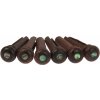 RAZZOR Bridge Pins Ebony & Abalone