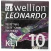 Wellion LEONARDO KET Prúžky testovacie 10 ks