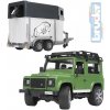 Bruder 2592 Auto Land Rover přepravní s koněm