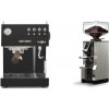 Ascaso Steel UNO PID, Black&Wood + Eureka Mignon Libra, CR chrome