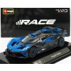 BURAGO BURAGO BUGATTI BOLIDE W16 8.0 FOUR-TURBO 1850hp 500km/h 2020 - CON VETRINA - WITH SHOWCASE - BLUE BLACK 1/43