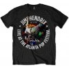 Jimi Hendrix Tričko Atlanta Pop Festival 1970 Unisex Black M