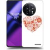 Picasee silikónový čierny obal pre OnePlus 11 5G - Veľké srdce