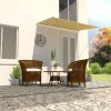 Zatahovací markýza žluto-bílá 200 x 150 cm Žlutá 143753