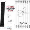 Rotačná kefa na čistenie komína s lankom TURBO Premium® PRO - 6m