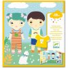 Djeco Príbehový set znovupoužiteľné samolepky pre najmenších Oblečenie