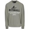 Pitbull West Coast mikina pánska bez kapucne Surfing Dog grey