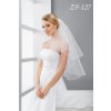Tylový svadobný závoj, zdobený perlami ZF-127 Výber farby: ivory