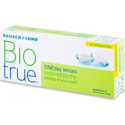 Bausch & Lomb Biotrue ONEday for Presbyopia (30 šošoviek) Dioptrie +5,00, Adícia vysoká, Zakrivenie 8.6
