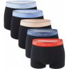 CALVIN KLEIN - boxerky 5PACK eco fiendly Icon cotton stretch black with blue & glacier color waist - special limited edition-L (91-96 cm)