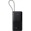 Baseus – Bipow 2 power banka vstavaný USB-C kábel, Type-C, USB, smart displej, 10000mAh, 20W – čierna