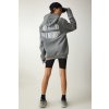 Happiness İstanbul Women's Gray Hooded Rack Printed Sweatshirt Other 38 Happiness İstanbul