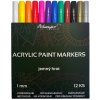 Artmagico Akrylové fixky Jemný hrot 1 mm - 12 farieb